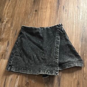 Altar'd State Black Denim Skort